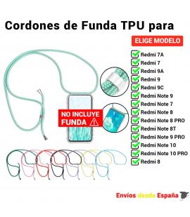Cuerda colgante para funda del movil Xiaomi Redmi Note 9T 9C 9A 9S 9 8A 8T 7 7A 10 Pro. Correa universal facil de instalar