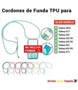 Cuerda colgante para funda del movil Samsung Galaxy A02s A12 A32 A42 A52 A72 5G. Correa universal facil de instalar