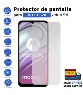 Protector de pantalla Motorola Moto G20 de Cristal Templado Vidrio 9H para movil - Todotumovil