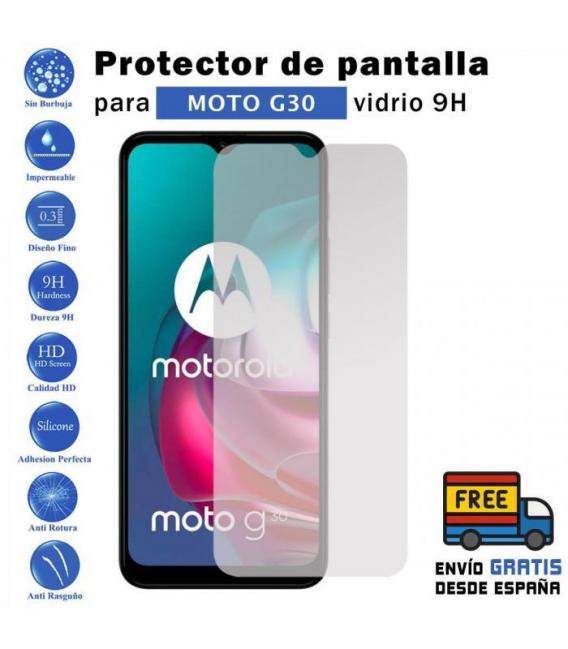 Protector de pantalla Motorola Moto G30 de Cristal Templado Vidrio 9H para movil - Todotumovil