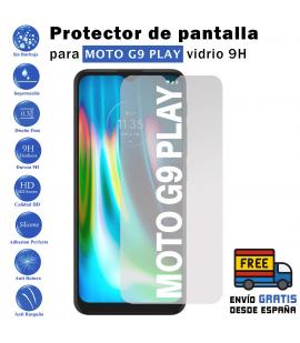 Protector de pantalla Motorola Moto G9 Play de Cristal Templado Vidrio 9H para movil - Todotumovil