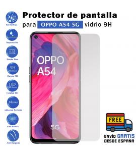Protector de pantalla Oppo A54 5G de Cristal Templado Vidrio 9H para movil - Todotumovil
