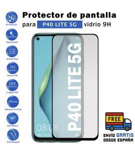 Pack Protector de Pantalla para Huawei P40 Lite 5G Negro cristal templado 3D Completo