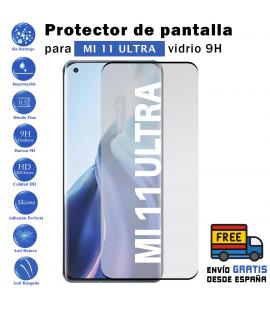 Pack Protector de Pantalla para Xiaomi MI 11 Ultra Negro cristal templado 3D Completo