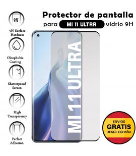 Kit Protector de Pantalla para Xiaomi MI 11 Ultra Negro cristal templado 3D Completo