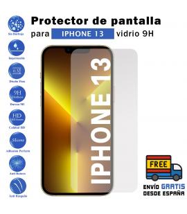 Protector de pantalla Iphone 13 de Cristal Templado Vidrio 9H para movil - Todotumovil