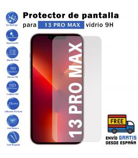 Protector de pantalla Iphone 13 Pro Max de Cristal Templado Vidrio 9H para movil - Todotumovil