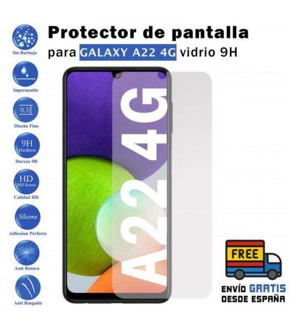 Protector de pantalla Samsung Galaxy A22 4G de Cristal Templado Vidrio 9H para movil - Todotumovil