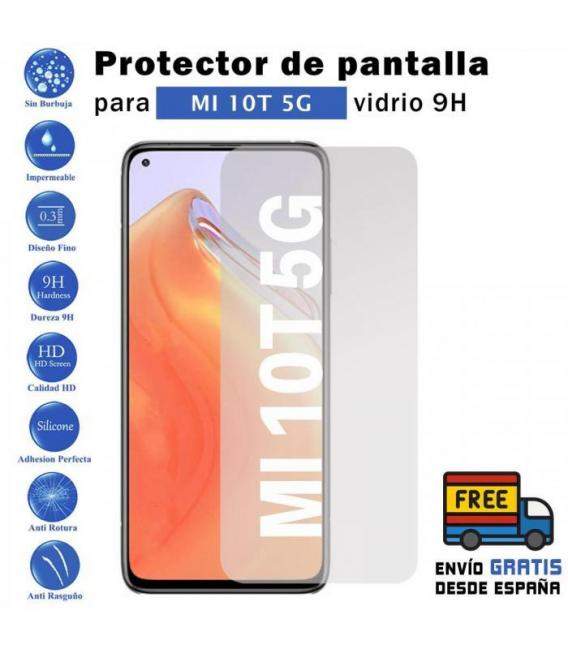 Protector de pantalla Xiaomi Mi 10T 5G de Cristal Templado Vidrio 9H para movil - Todotumovil