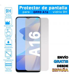 Lote Protector de Pantalla para Oppo A16 Cristal Templado Vidrio 9H Premium