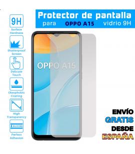 Lote Protector de Pantalla para Oppo A15 Cristal Templado Vidrio 9H Premium