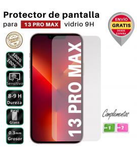Set Protector de Pantalla para Iphone 13 Pro Max Cristal Templado Vidrio 9H