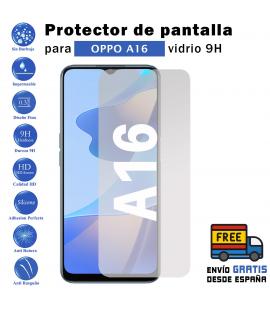 Protector de Pantalla para Oppo A16 Cristal Templado Vidrio 9H Premium