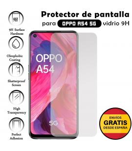 Kit Protector de Pantalla para Oppo A54 5G Cristal Templado Vidrio 9H Premium