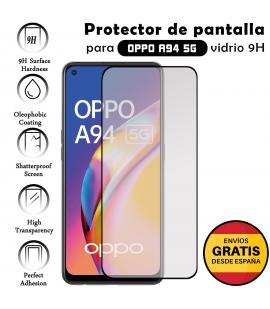 Kit Protector de Pantalla para Oppo A94 Cristal Templado Vidrio 9H Premium