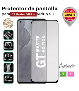 Set Protector de Pantalla Realme GT MASTER EDITION Negro cristal templado 3D
