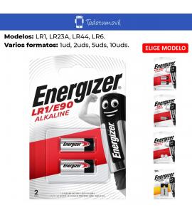 Pila Energizer alcalina. Pilas LR1 LR23A LR44 LR6. Tamaños 1ud 2uds 5uds 10uds