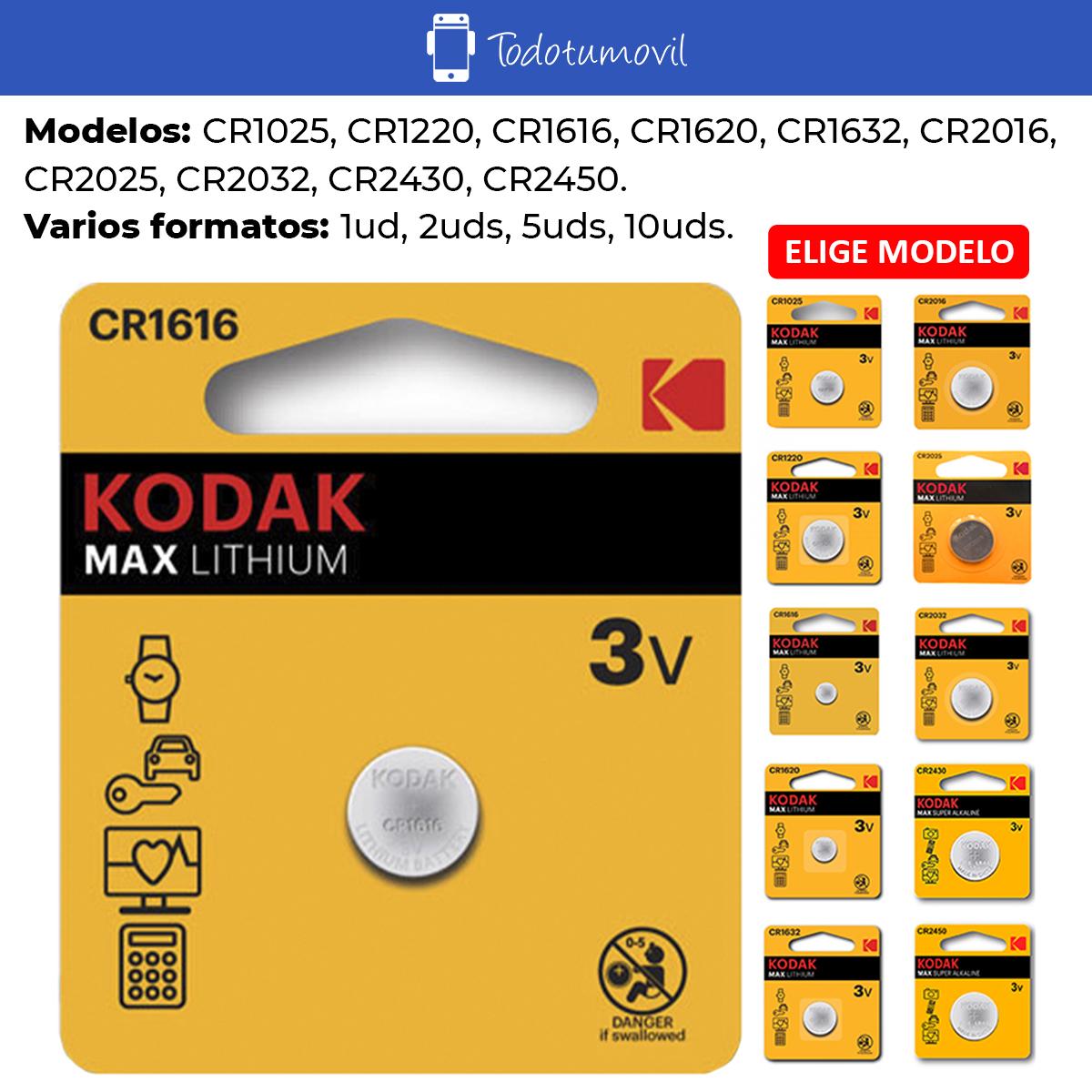 Kodak Pilas de boton Kodak bateria original Litio CR2032 3V en blister 5X Unidades 