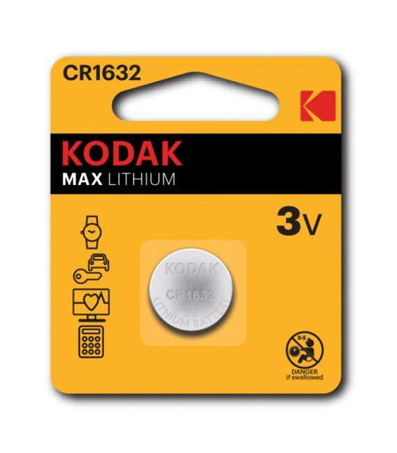 Pila Kodak litio. Pilas de botón CR1025 CR1220 CR1616 CR1620 CR1632 CR2016 CR2025 CR2032 CR2430 CR2450