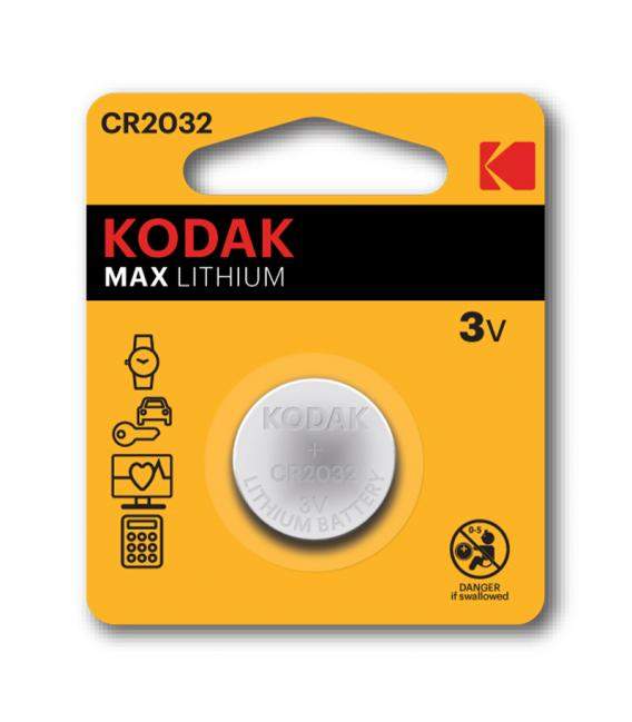 Pila Kodak litio. Pilas de botón CR1025 CR1220 CR1616 CR1620 CR1632 CR2016 CR2025 CR2032 CR2430 CR2450