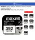 Pila Maxell óxido de plata Pilas de botón SR41W, SR621W, SR626W, SR721W, SR726W, SR920W, SR927W. Tamaños 1ud 5uds 10uds 20ud - thumbnail 1