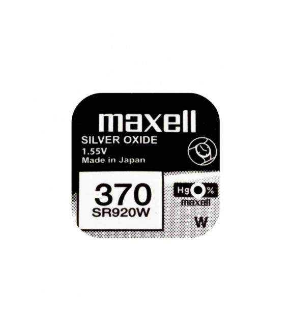 Pila Maxell óxido de plata Pilas de botón SR41W, SR621W, SR626W, SR721W, SR726W, SR920W, SR927W. Tamaños 1ud 5uds 10uds 20ud