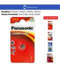 Pila Panasonic litio Pilas de boton CR123A CR1025 CR2354 CR2412 . Tamaños 1uds 5uds 10uds