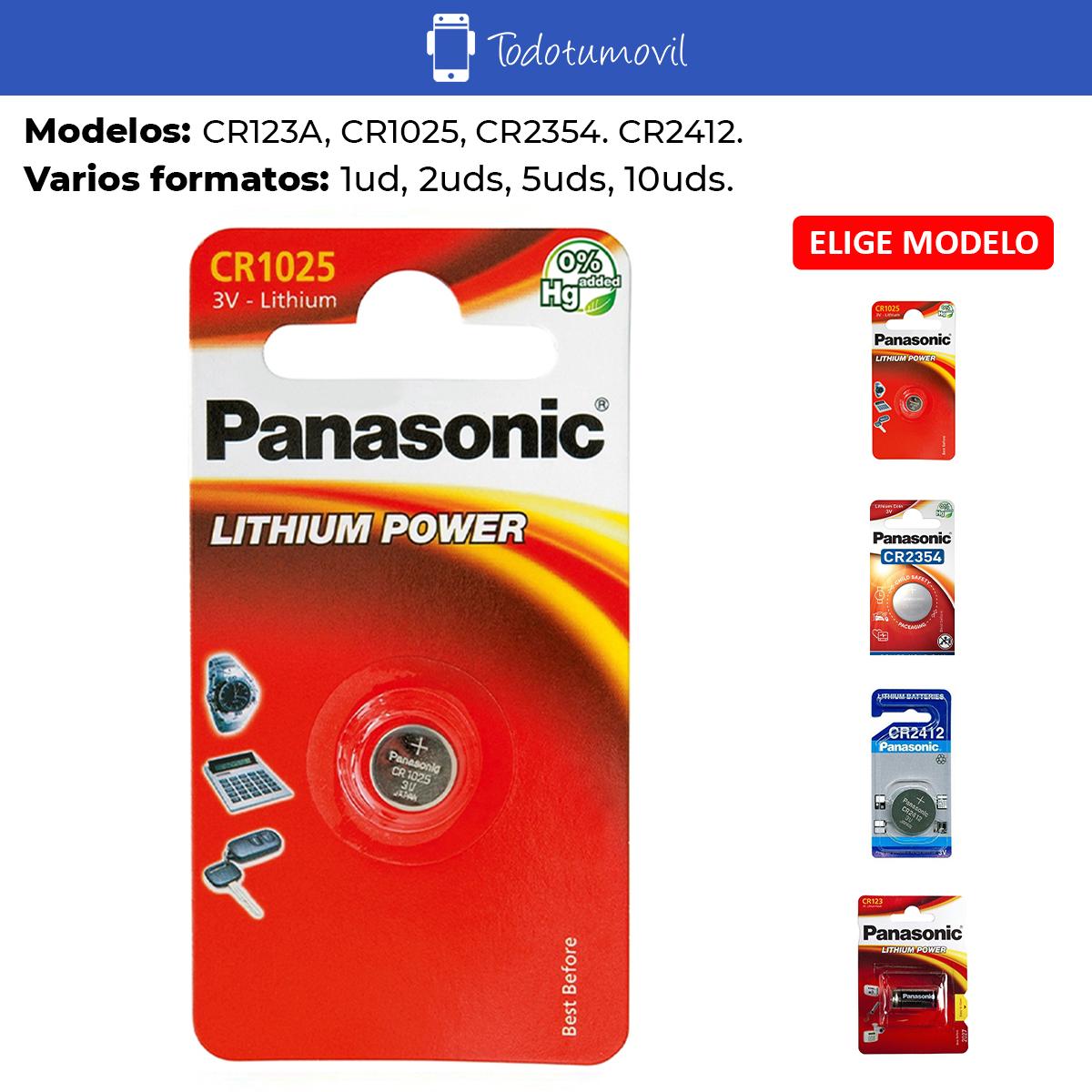 Pila Panasonic Pilas de boton CR1025 CR2354 CR2412.