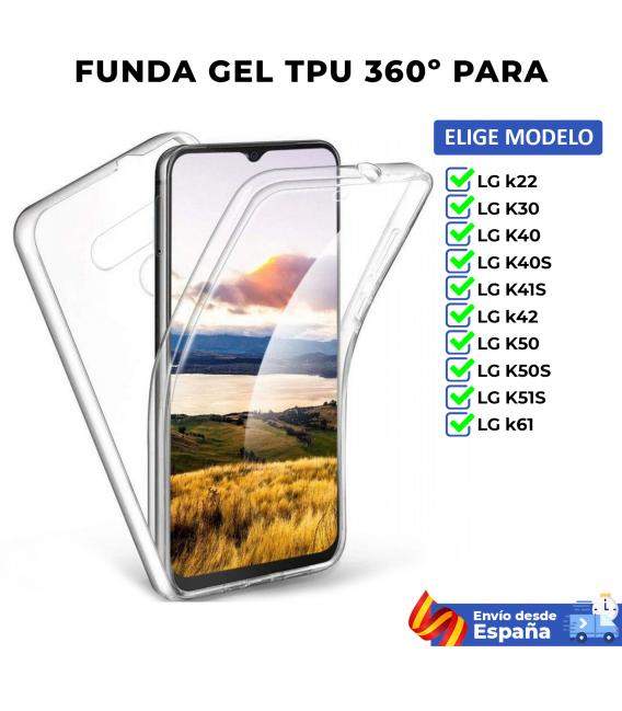 Funda TPU 360 para LG k22 K30 K40 K40S K41S k42 K50 K50S K51S k61