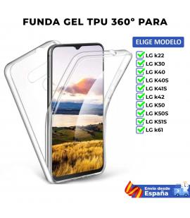 Funda TPU 360 para LG k22 K30 K40 K40S K41S k42 K50 K50S K51S k61