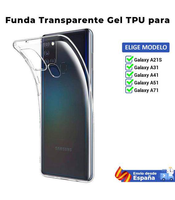 Funda TPU para Samsung Galaxy A21S A31 A41 A51 A71 Carcasa transparente