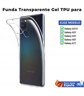 Funda TPU para Samsung Galaxy A21S A31 A41 A51 A71 Carcasa transparente