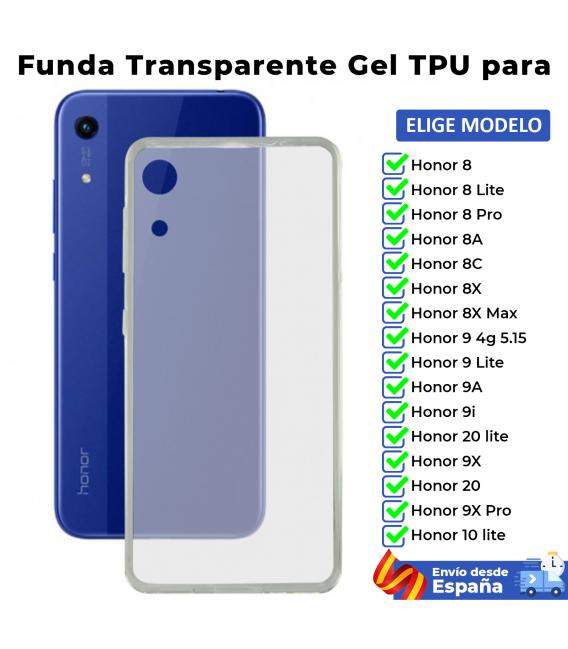 Funda TPU para Huawei Honor 8 8A 8C 8X 9A 9i 9X 10 20 Max Lite Pro