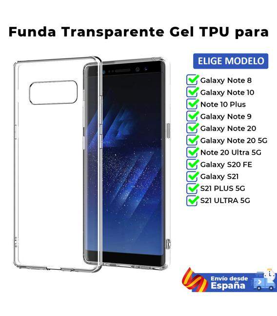 Funda TPU para Samsung Galaxy Note 8 10 20 5G S21 S20 Plus Ultra
