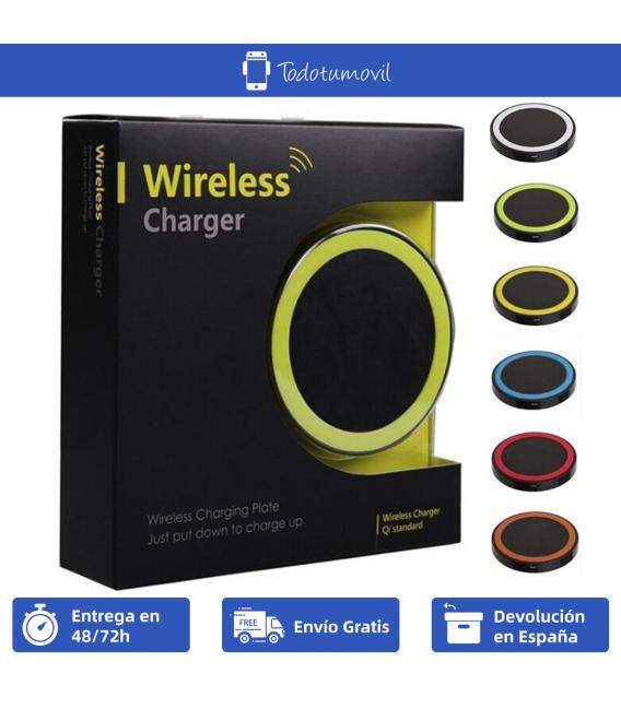 Cargador de bateria inalambrico QI WIRELESS PAD base carga para telefono movil