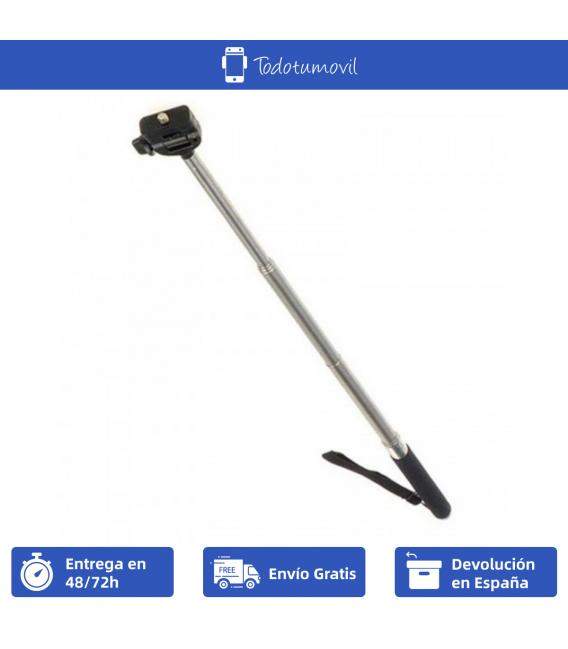 Soporte extensible para cámaras y GoPro de mano. Palo selfie para autofotos.