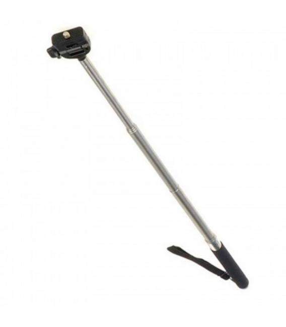 Soporte extensible para cámaras y GoPro de mano. Palo selfie para autofotos.