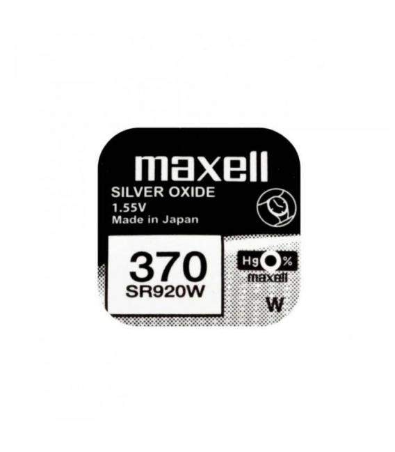 Pila Maxell óxido de plata Pilas de botón SR41W, SR621W, SR626W, SR721W, SR726W, SR920W, SR927W. Tamaños 1ud 5uds 10uds 20ud