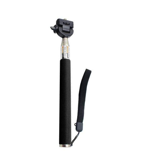 Soporte extensible para cámaras y GoPro de mano. Palo selfie para autofotos.