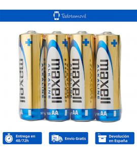 Pilas Maxell bateria original Alcalina Tipo AA LR6 BULK en blister 4X Unidades