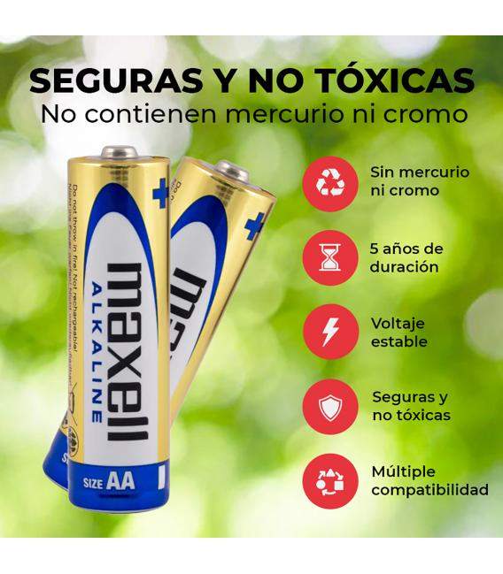 Pilas Maxell bateria original Alcalina Tipo AA LR6 en blister 32X Unidades