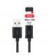 Cable Micro USB para movil de carga y datos. En blanco o negro de 1 o 2 metros, para Huawei Xiaomi Samsung Galaxy