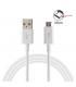 Cable Micro USB para movil de carga y datos. En blanco o negro de 1 o 2 metros, para Huawei Xiaomi Samsung Galaxy - thumbnail 4