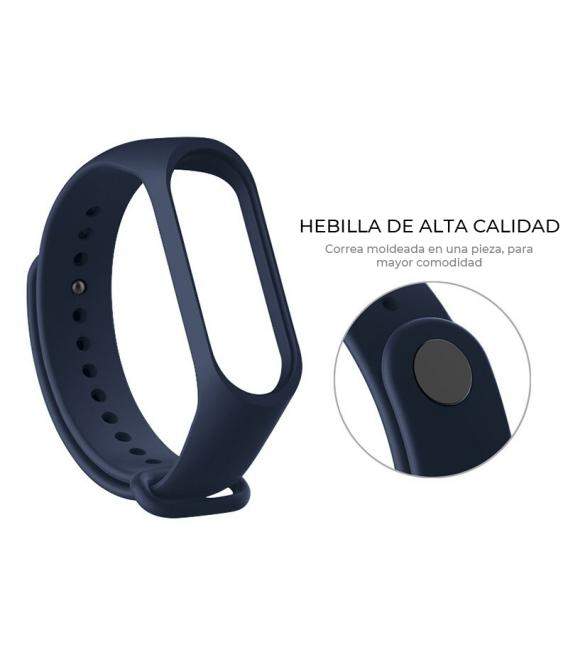 Correa de recambio para Xiaomi Mi Band 1 2 3 4 5 y 6. Pulsera de silicona de reloj inteligente en diferentes colores resistente