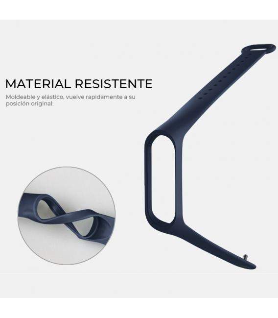 Correa de recambio para Xiaomi Mi Band 1 2 3 4 5 y 6. Pulsera de silicona de reloj inteligente en diferentes colores resistente