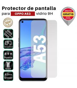 Protector de Pantalla para Oppo A53 Cristal Templado Vidrio 9H Premium