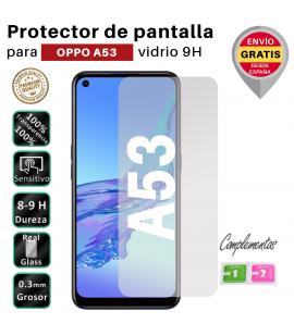 Set Protector de Pantalla para Oppo A53 Cristal Templado Vidrio 9H Premium