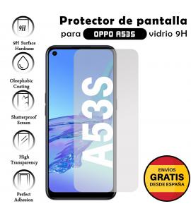 Kit Protector de Pantalla para Oppo A53s Cristal Templado Vidrio 9H Premium