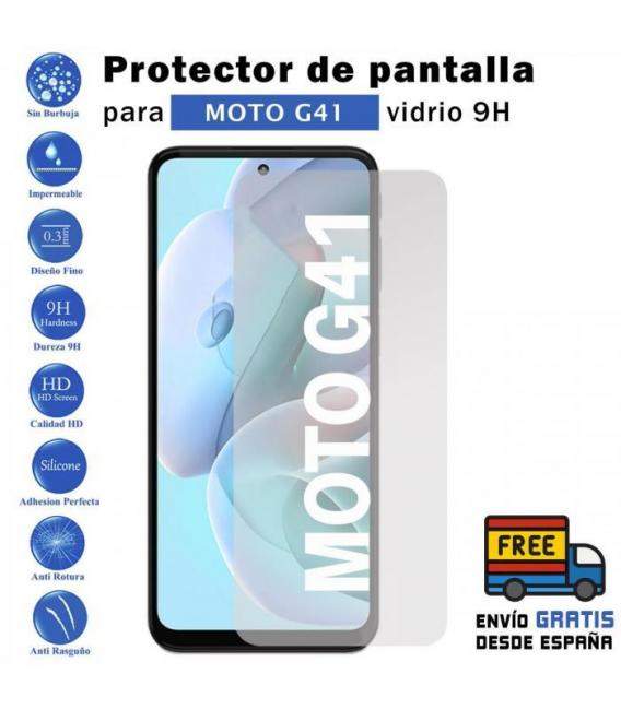 Protector de pantalla Motorola Moto G41 de Cristal Templado Vidrio 9H para movil - Todotumovil