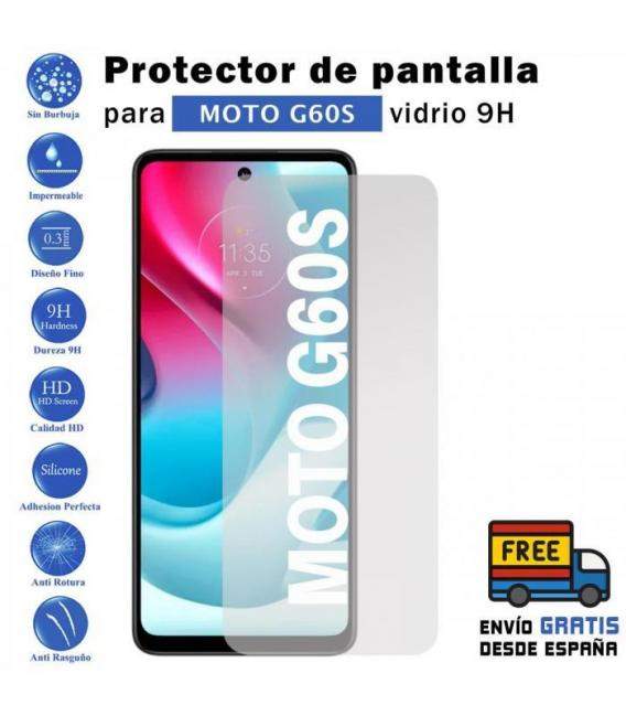 Protector de pantalla Motorola Moto G60s de Cristal Templado Vidrio 9H para movil - Todotumovil